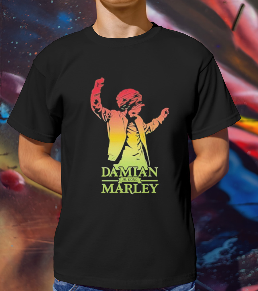 Damian Marley Reggae Colors Dancing T-Shirt
