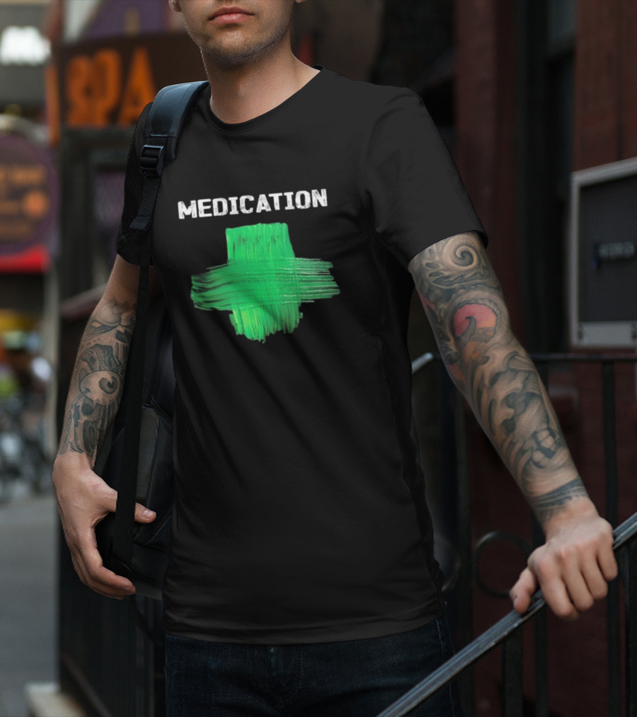 Damian Marley Medication Green Cross T-Shirt