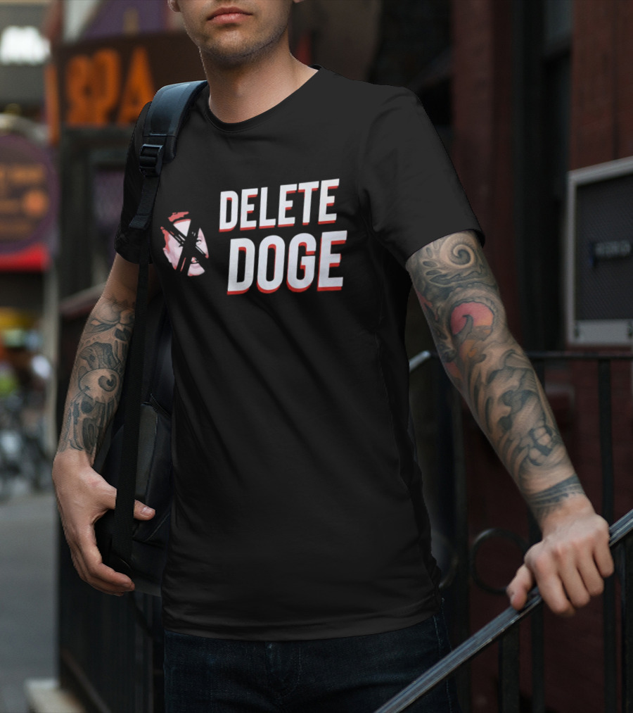 Delete Doge Anti Elon Musk Meme Crossover T-Shirt