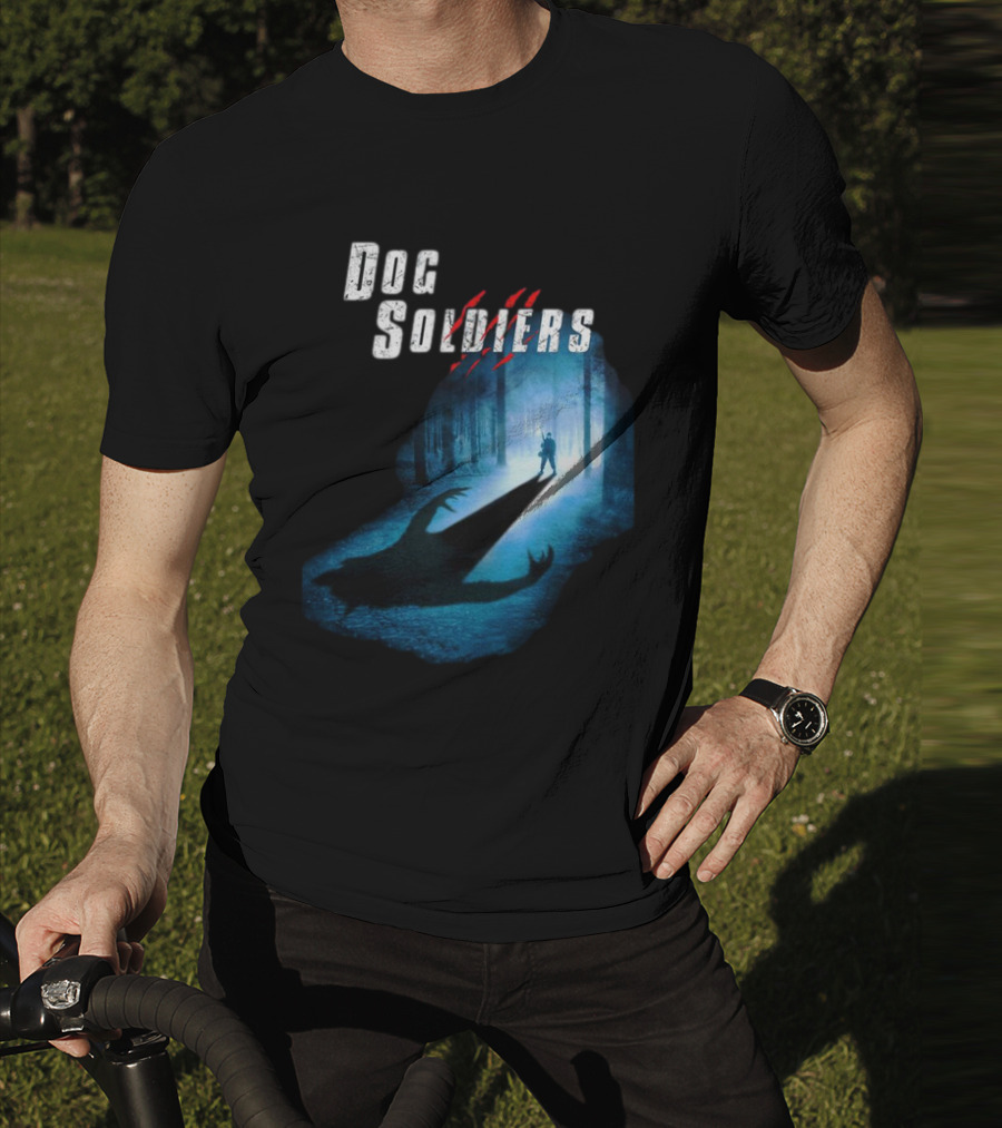 Dog Soldiers Werewolf Shadow In Forest Scene T-Shirt