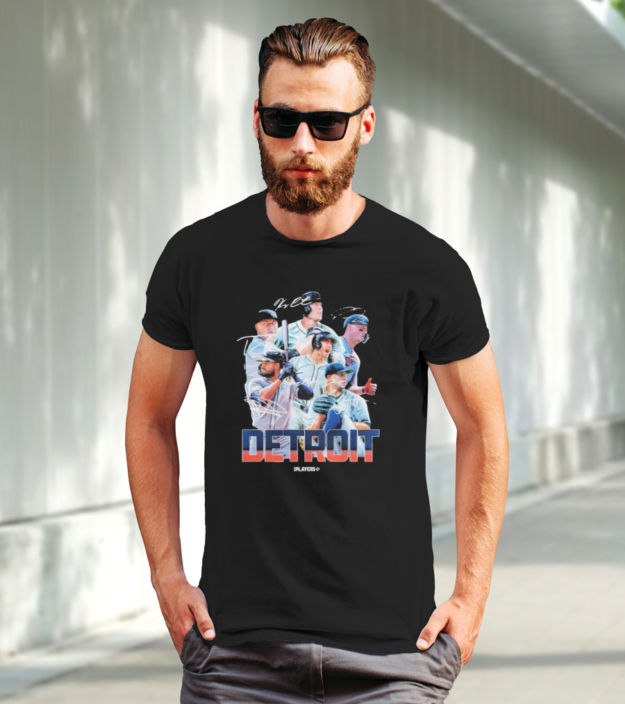Detroit Tigers MLB Players Series Signatures 2025 Highlights T-Shirt