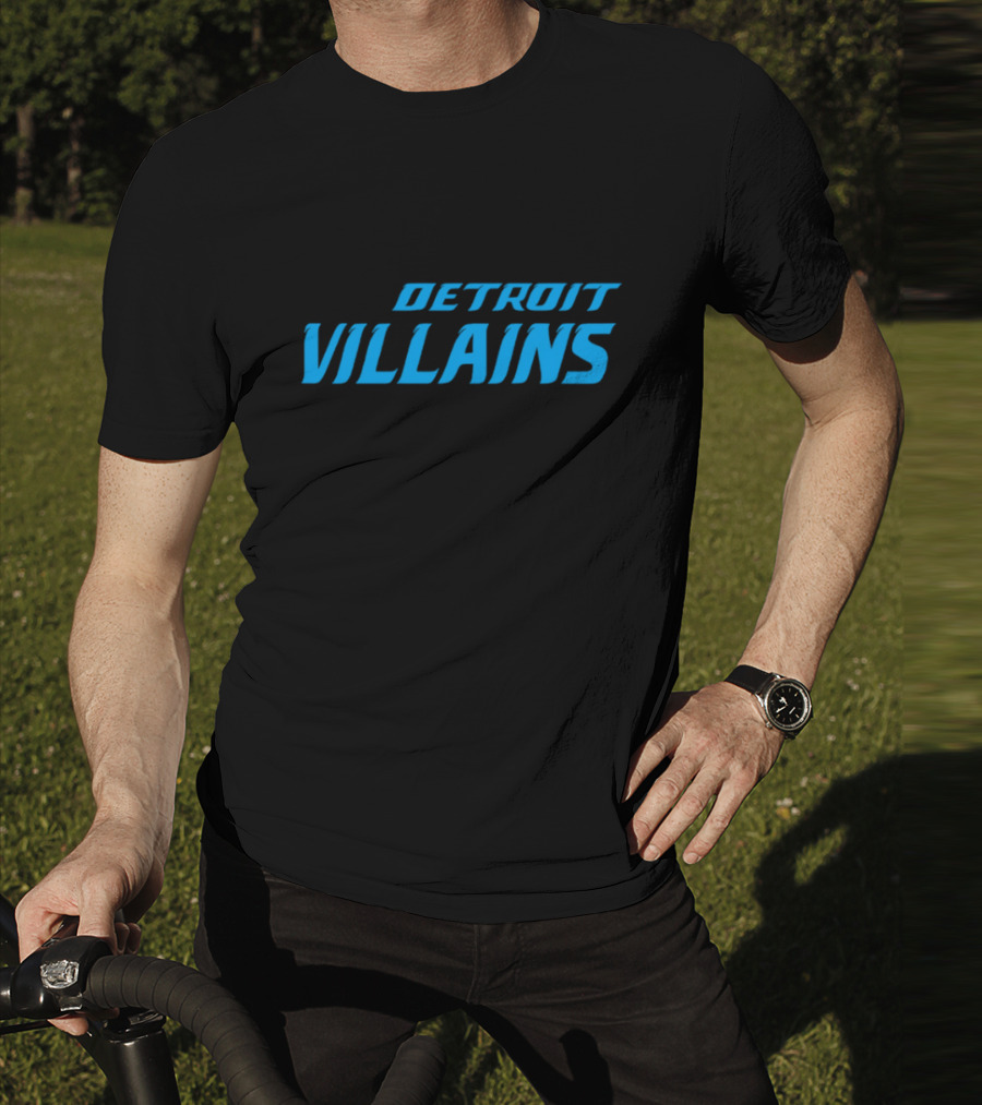 Detroit Villains Football Grit Sports Design T-Shirt