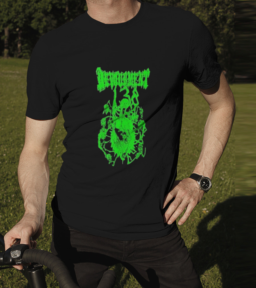 Devourment Butcher The Weak Green Splatter Graphic T-Shirt