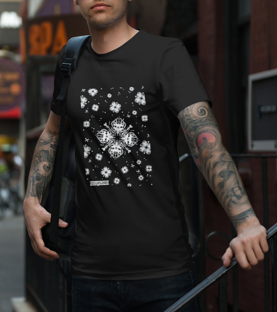 Download Festival Snowflake Pattern T-Shirt