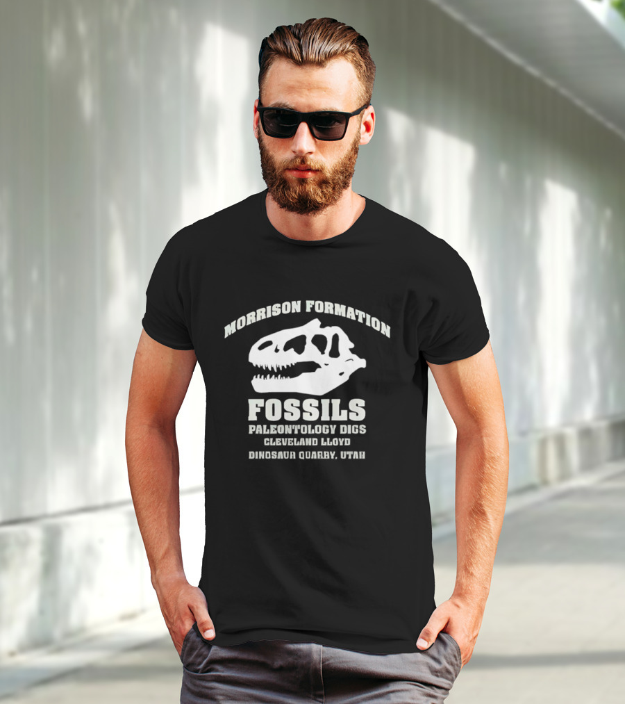 Morrison Formation Fossils Paleontology Digs Cleveland Lloyd Dinosaur Quarry Utah T-Shirt
