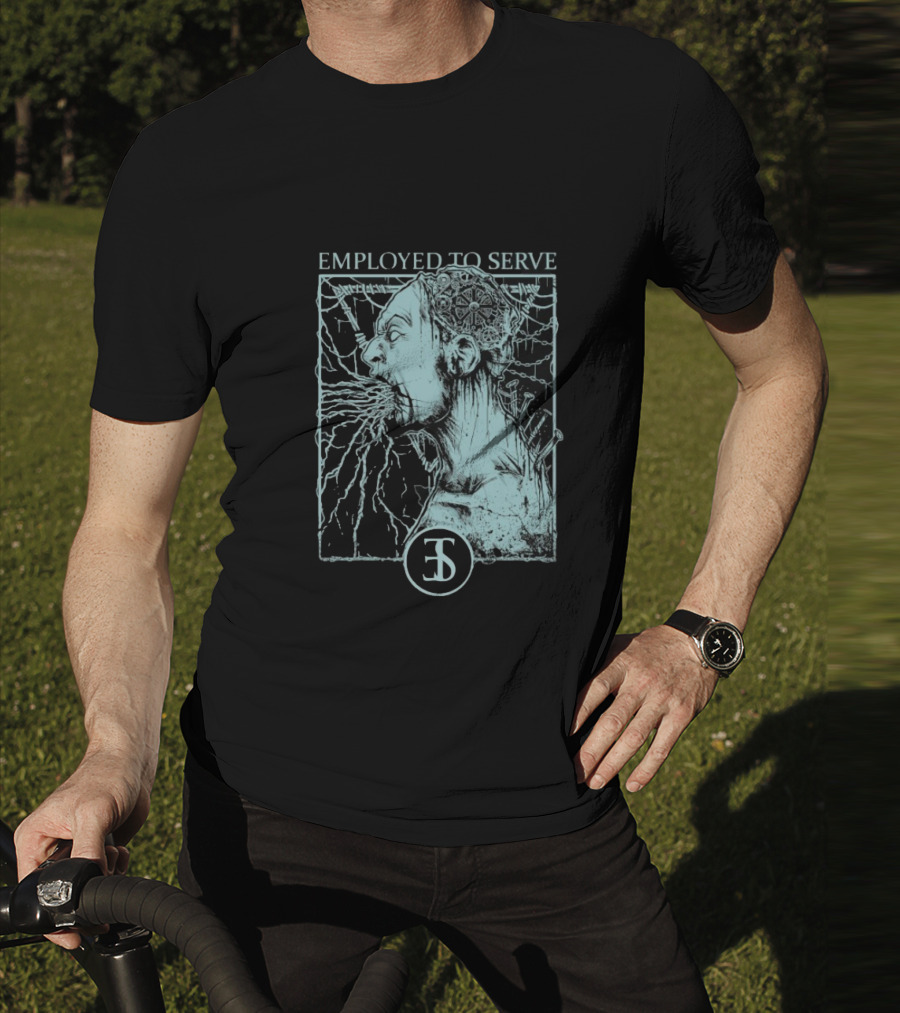Employed To Serve Force Fed Intense Scream Artwork T-Shirt
