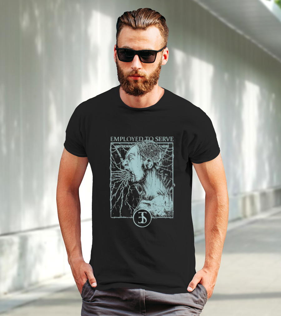 Employed To Serve Force Fed Intense Scream Artwork T-Shirt