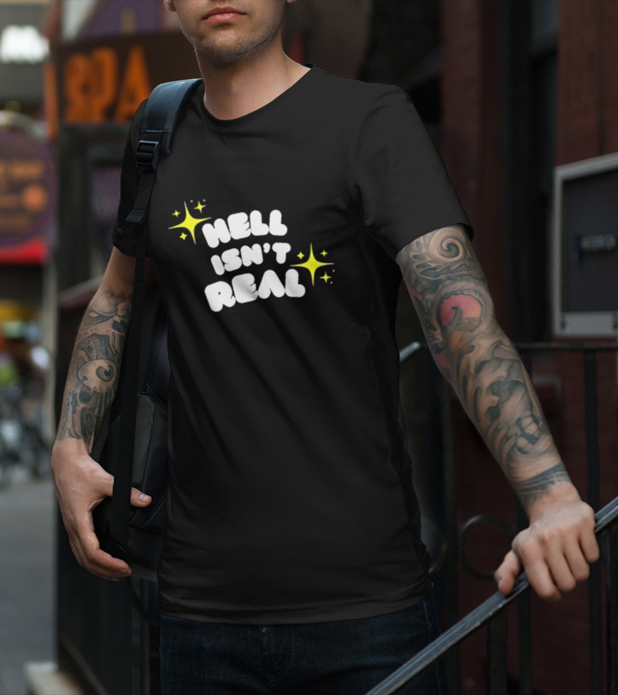Eve Wasframed Hell Isn’t Real Sparkle Stars T-Shirt