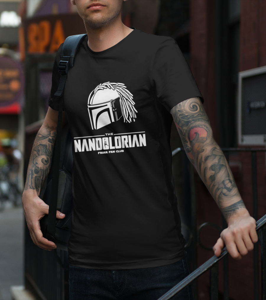The Mandolorian Friar Fan Club Braids Helmet T-Shirt