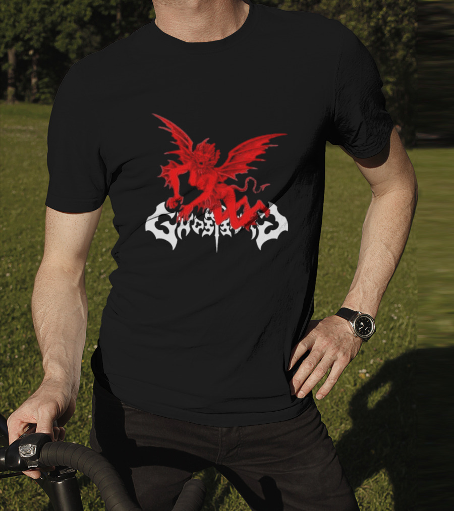 Ghost Supply Red Anarchy Angel Design USA T-Shirt