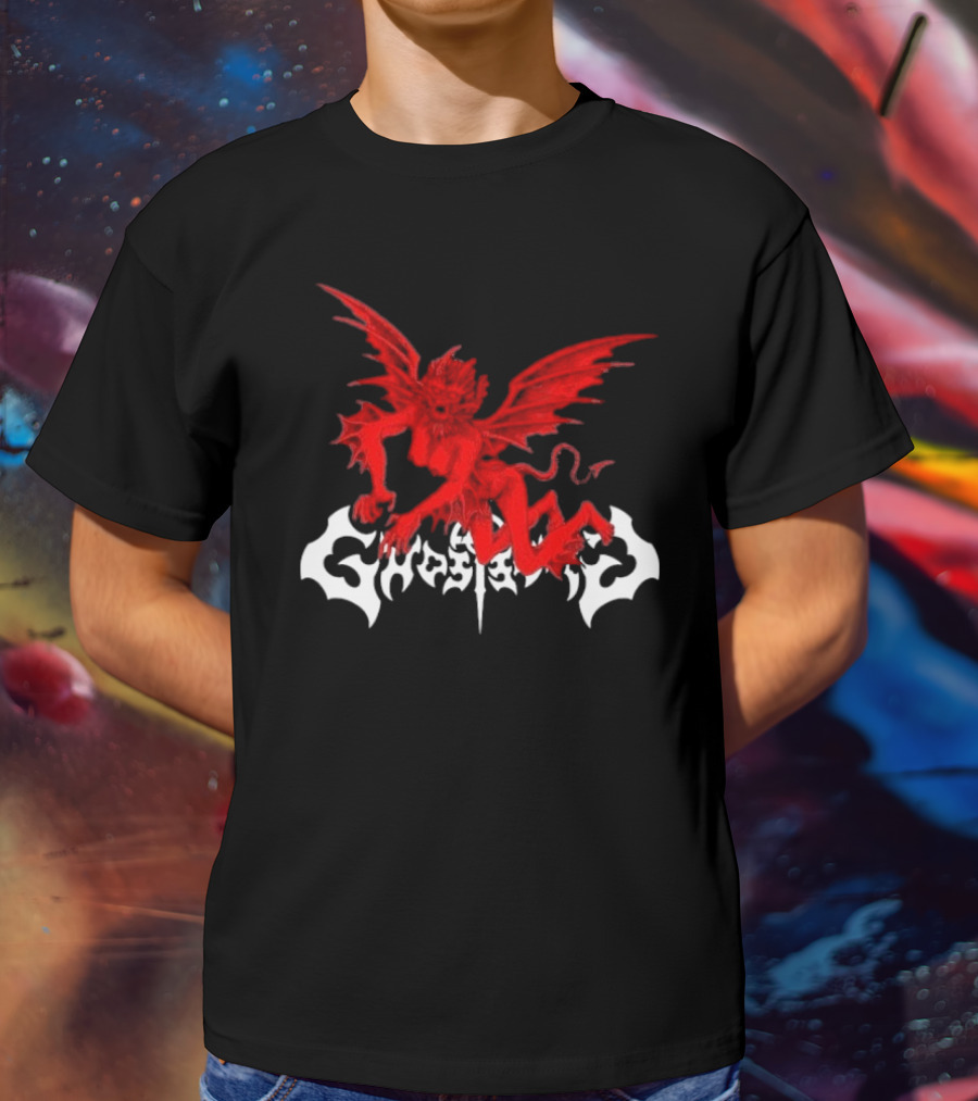 Ghost Supply Red Anarchy Angel Design USA T-Shirt