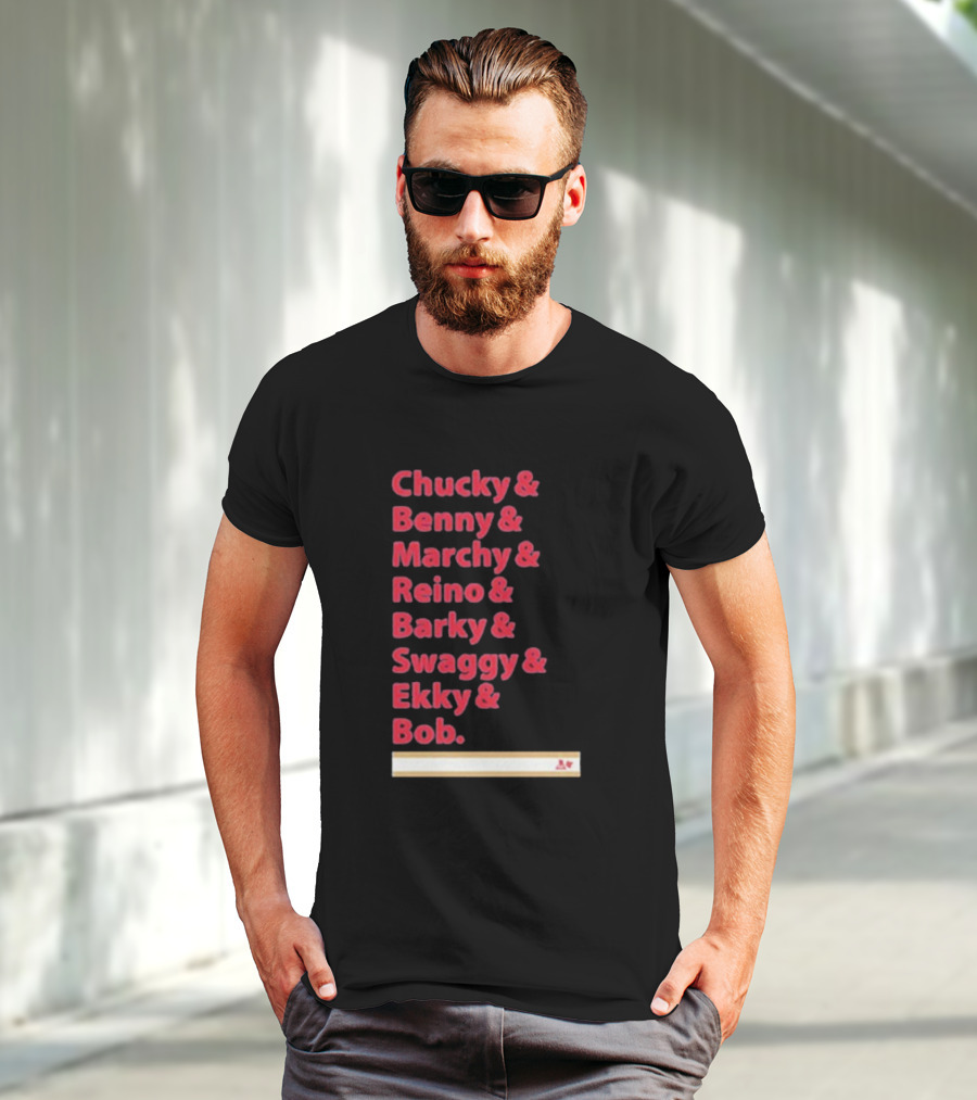Florida Panthers Chucky Benny Marchy Reino Barky Swaggy Ekky Bob Names T-Shirt