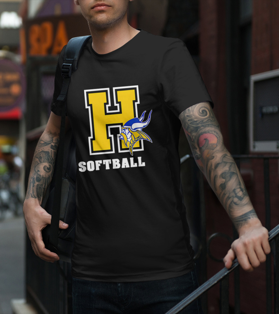 Francis Howell Vikings H Softball T-Shirt