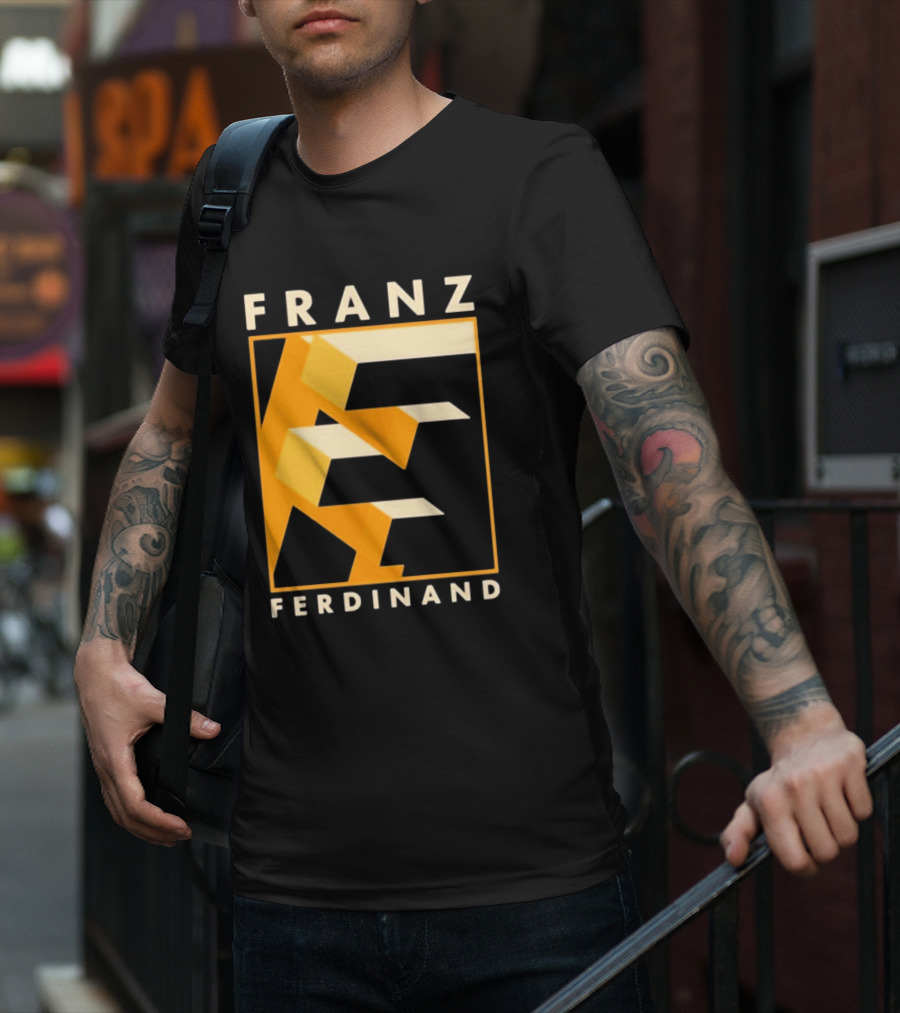Franz Ferdinand Orange Geometric E T-Shirt