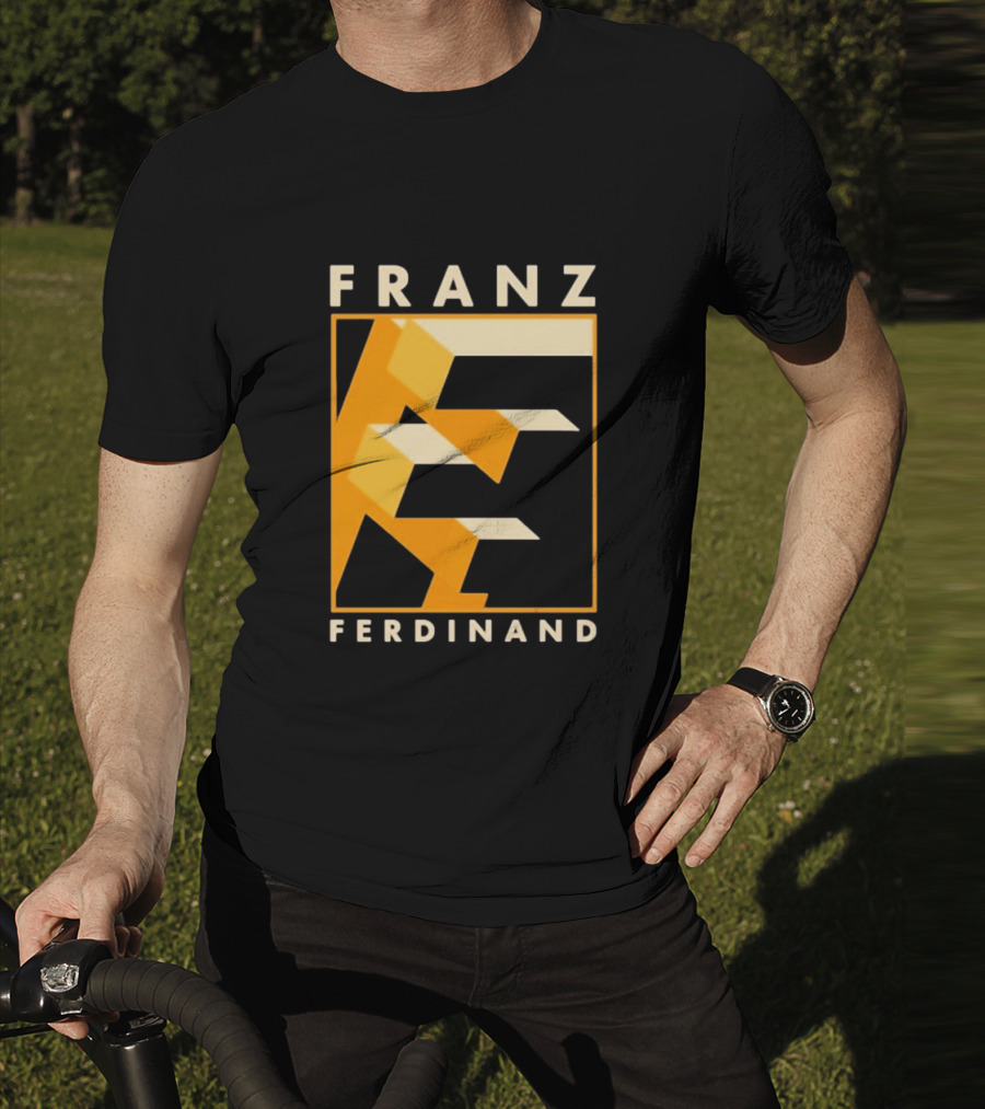 Franz Ferdinand Orange Geometric E T-Shirt