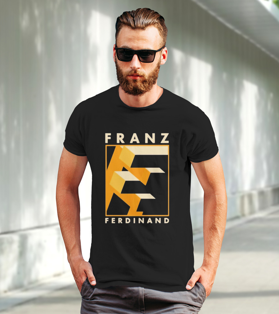 Franz Ferdinand Orange Geometric E T-Shirt
