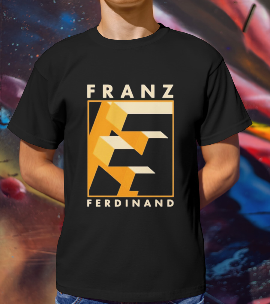 Franz Ferdinand Orange Geometric E T-Shirt