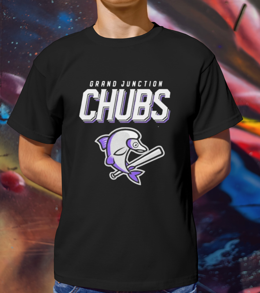 Grand Junction Chubs Baseball Fish Mascot T-Shirt