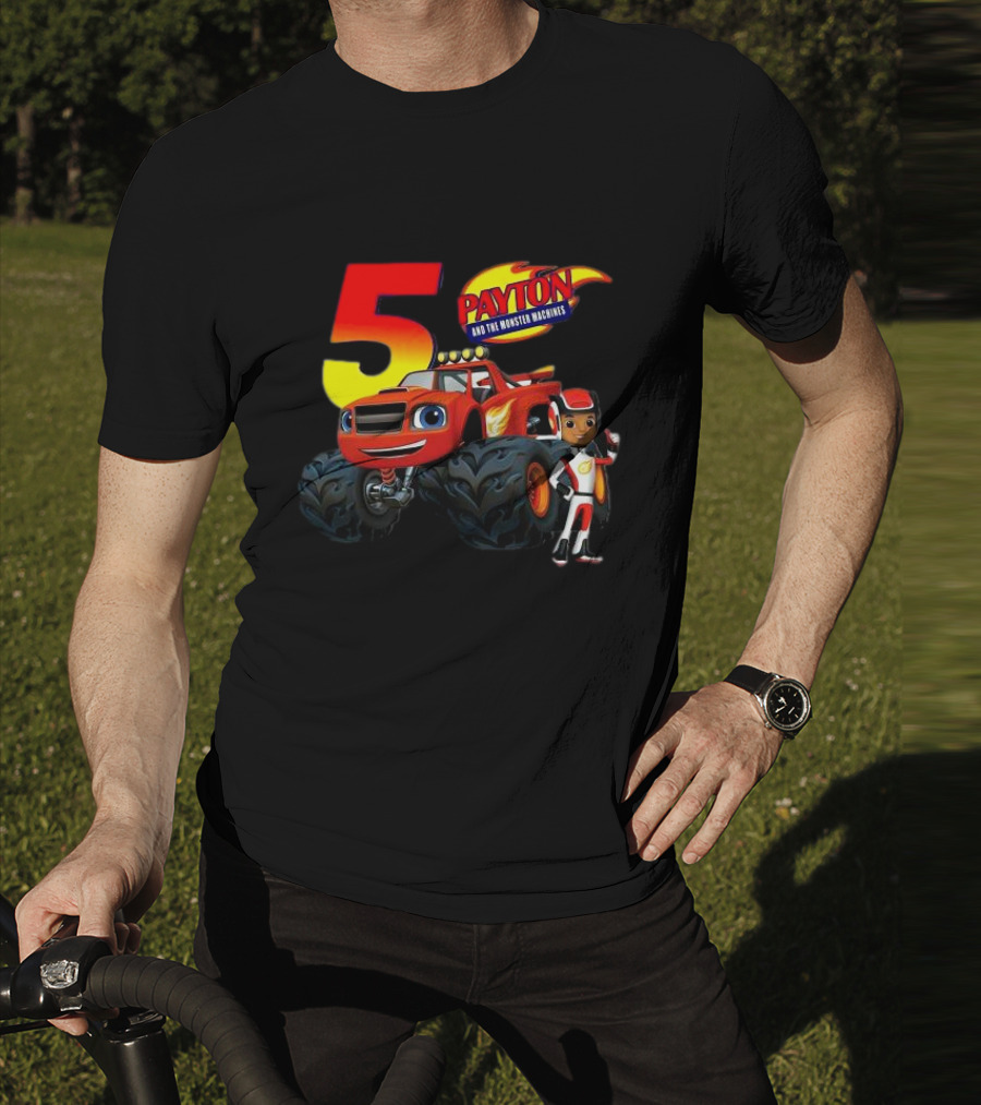 5 Payton And The Monster Machines Blaze Birthday Adventure T-Shirt
