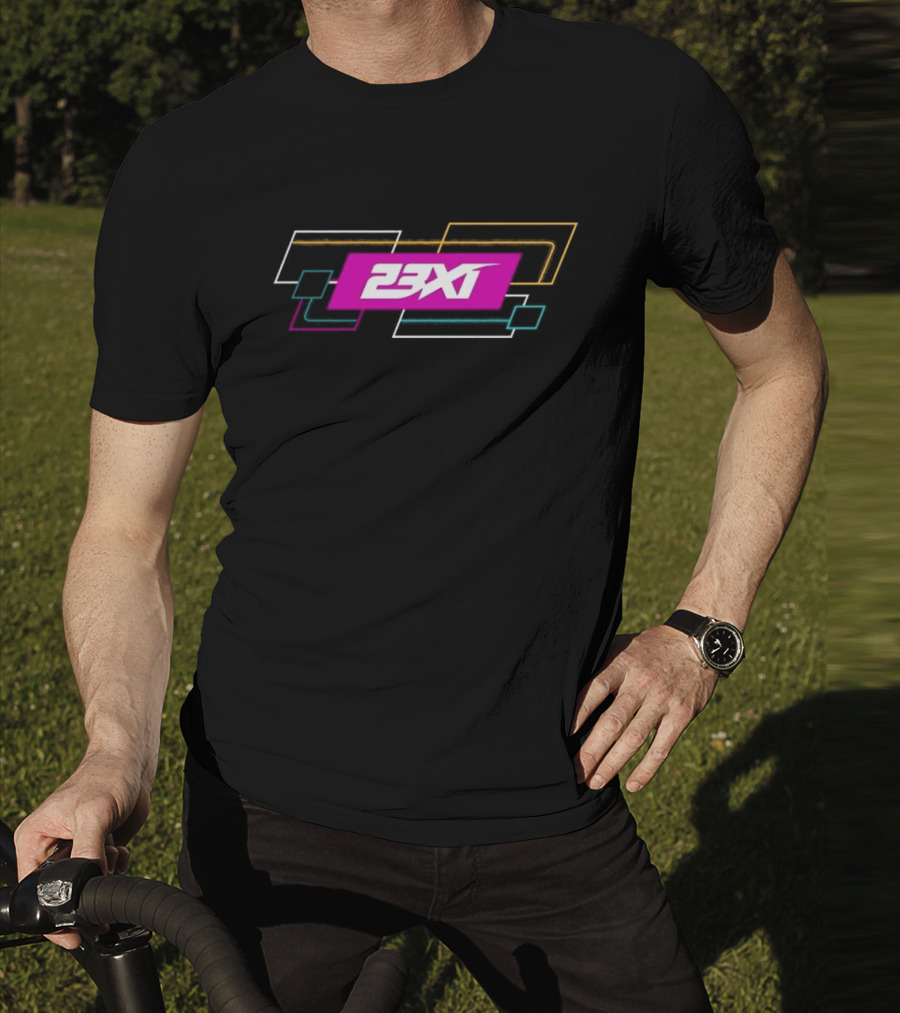 23XI Racing Team Colorful Geometric Elements T-Shirt