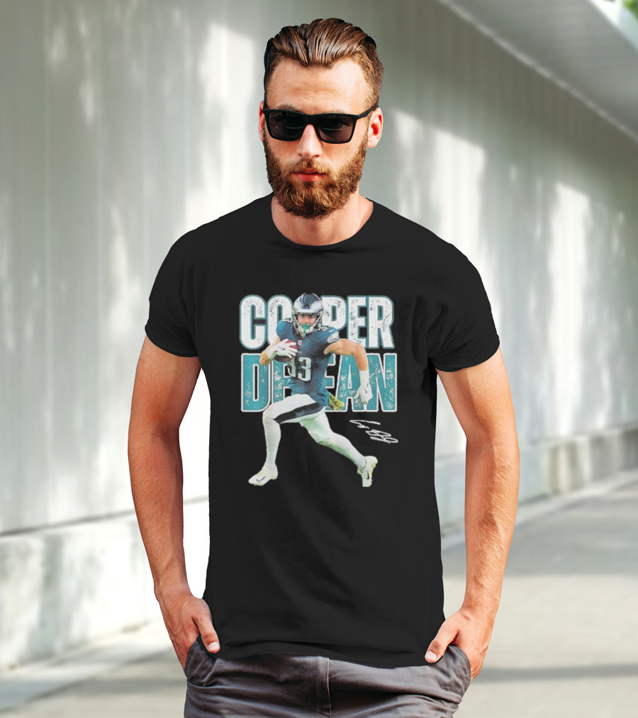 Cooper Dejean 33 Philadelphia Eagles Football Player T-Shirt