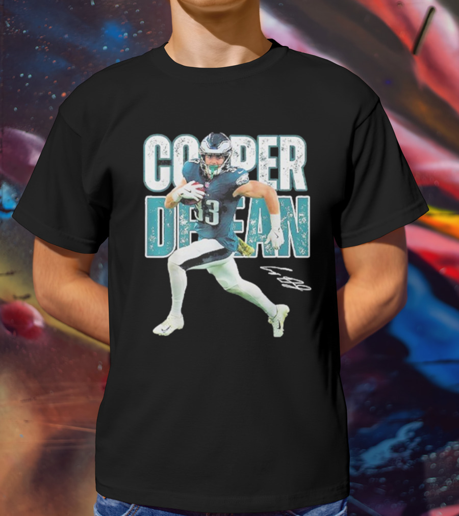Cooper Dejean 33 Philadelphia Eagles Football Player T-Shirt