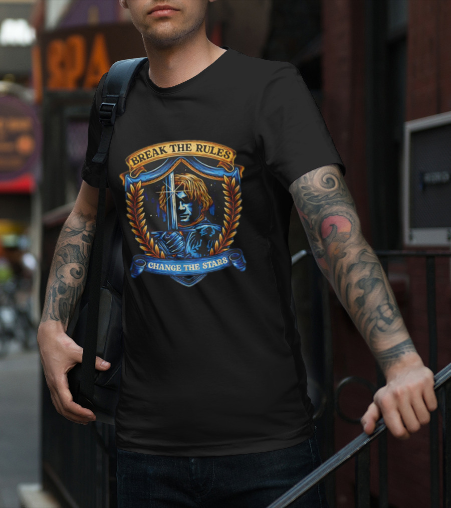 A Knight’s Tale Break The Rules Change The Stars Knight Emblem T-Shirt