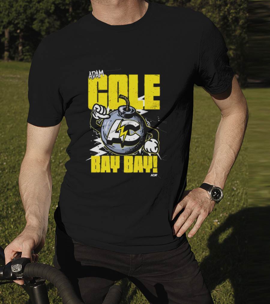 Adam Cole Bay Bay AC Bombs Away Comic Style T-Shirt
