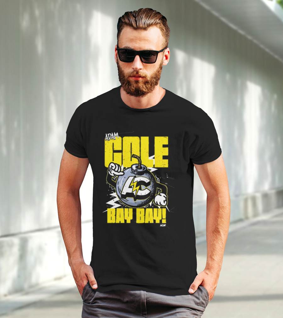 Adam Cole Bay Bay AC Bombs Away Comic Style T-Shirt