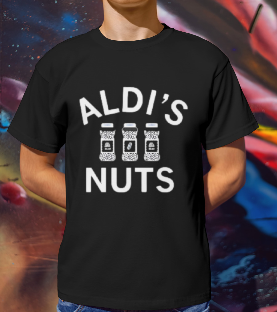 Aldi’s Nuts With Peanut Canisters Graphic T-Shirt