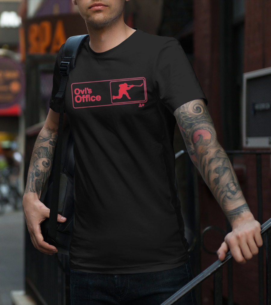 Ovi's Office Hockey Silhouette Graphic T-Shirt