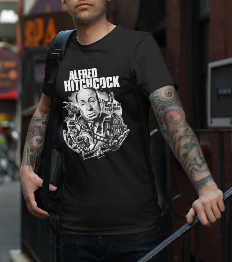 Alfred Hitchcock Master Of Suspense King Of The Silver Screen T-Shirt