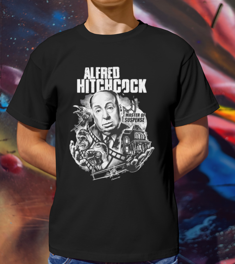 Alfred Hitchcock Master Of Suspense King Of The Silver Screen T-Shirt