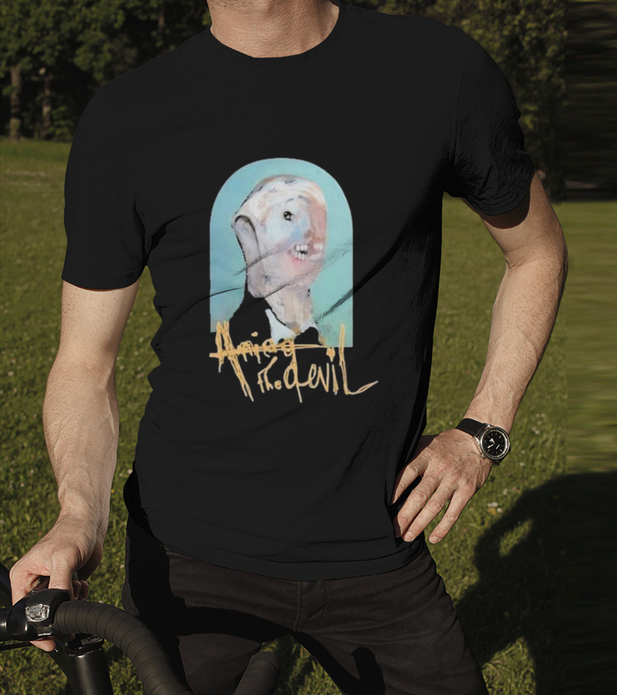 Amigo The Devil Cannibal Within Cover Distorted Face Art T-Shirt
