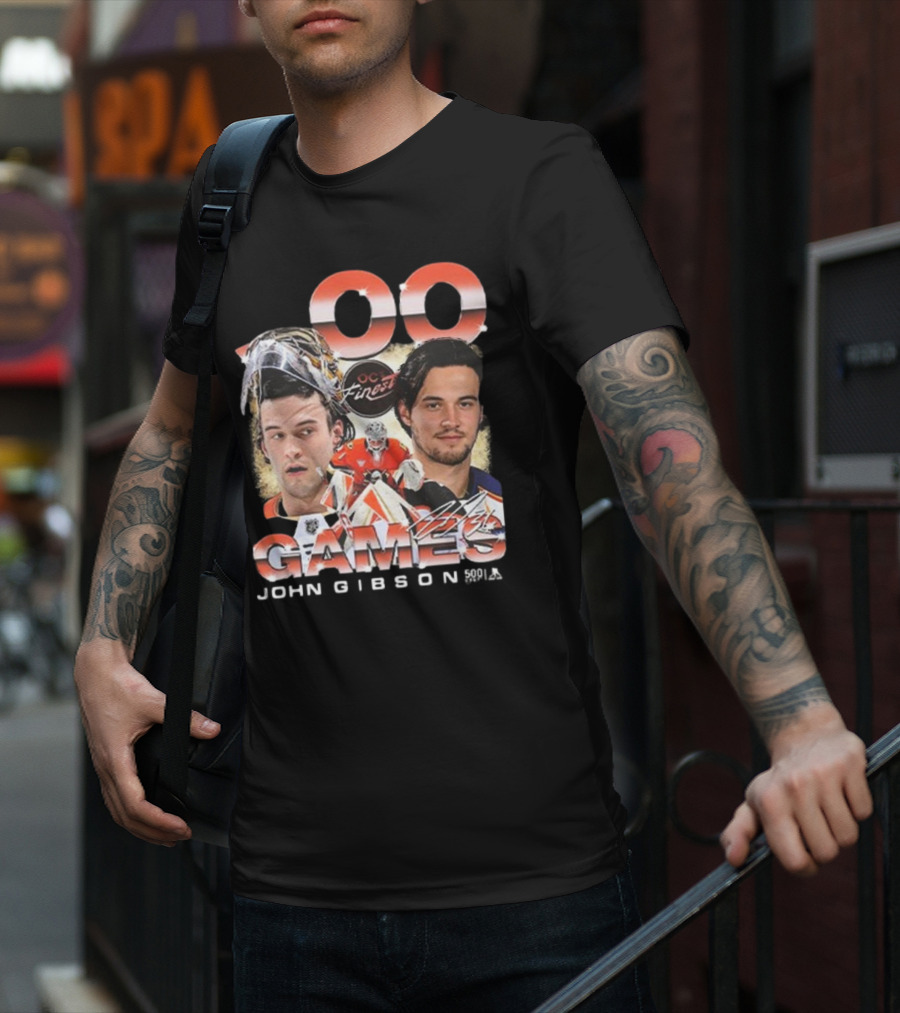 Anaheim Ducks John Gibson 500 Games Milestone Commemoration T-Shirt