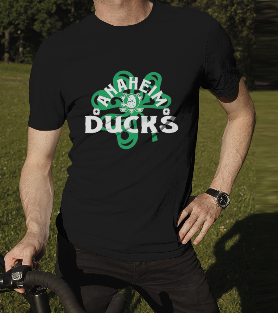 Anaheim Ducks St. Patrick’s Day Shamrock T-Shirt