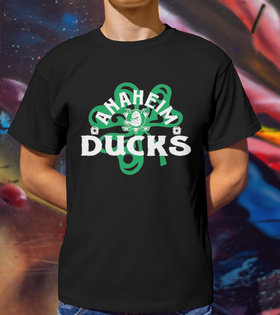 Anaheim Ducks St. Patrick’s Day Shamrock T-Shirt