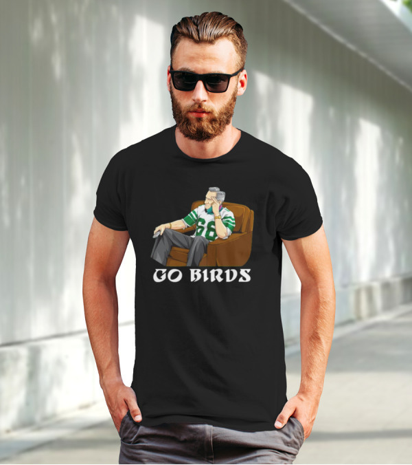 Andy Reid 66 Go Birds Football Fan Apparel T-Shirt