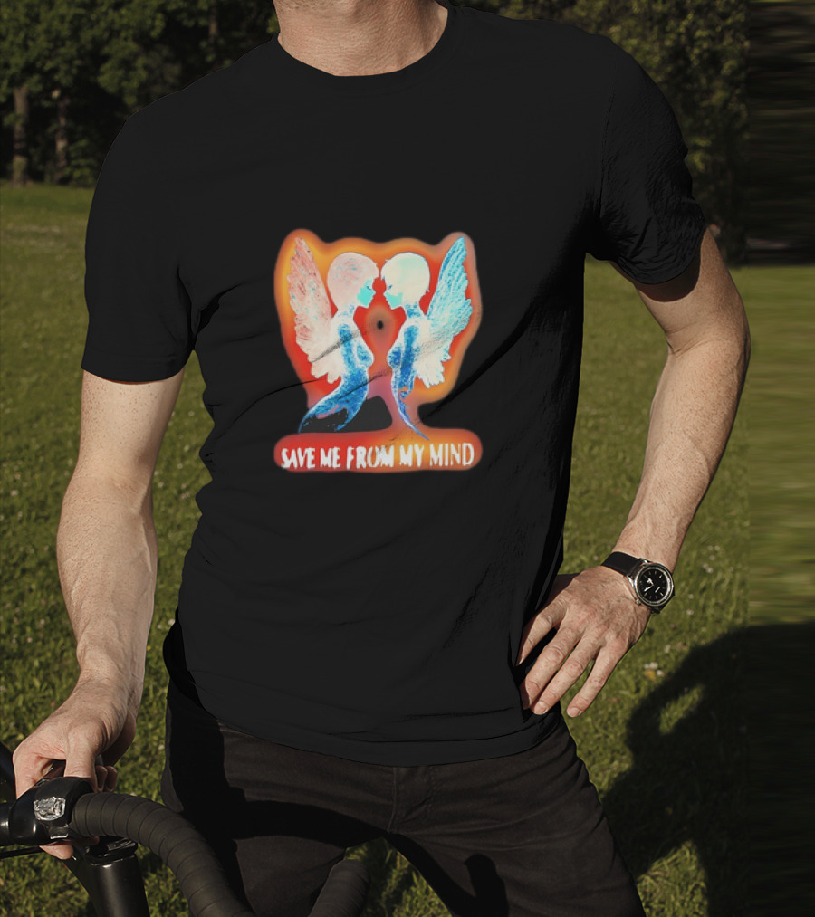 Angel Save Me From My Mind Wings Reflection T-Shirt