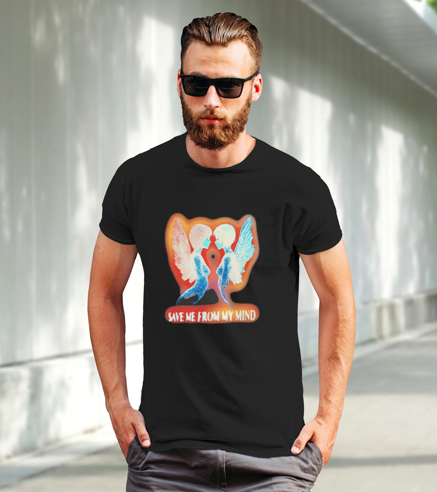 Angel Save Me From My Mind Wings Reflection T-Shirt