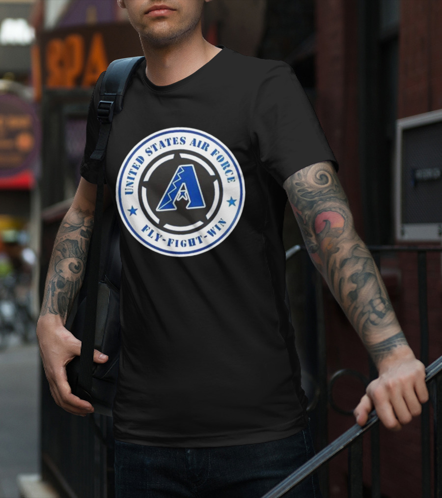 Arizona Diamondbacks United States Air Force Fly Fight Win Military Appreciation Night 2025 T-Shirt