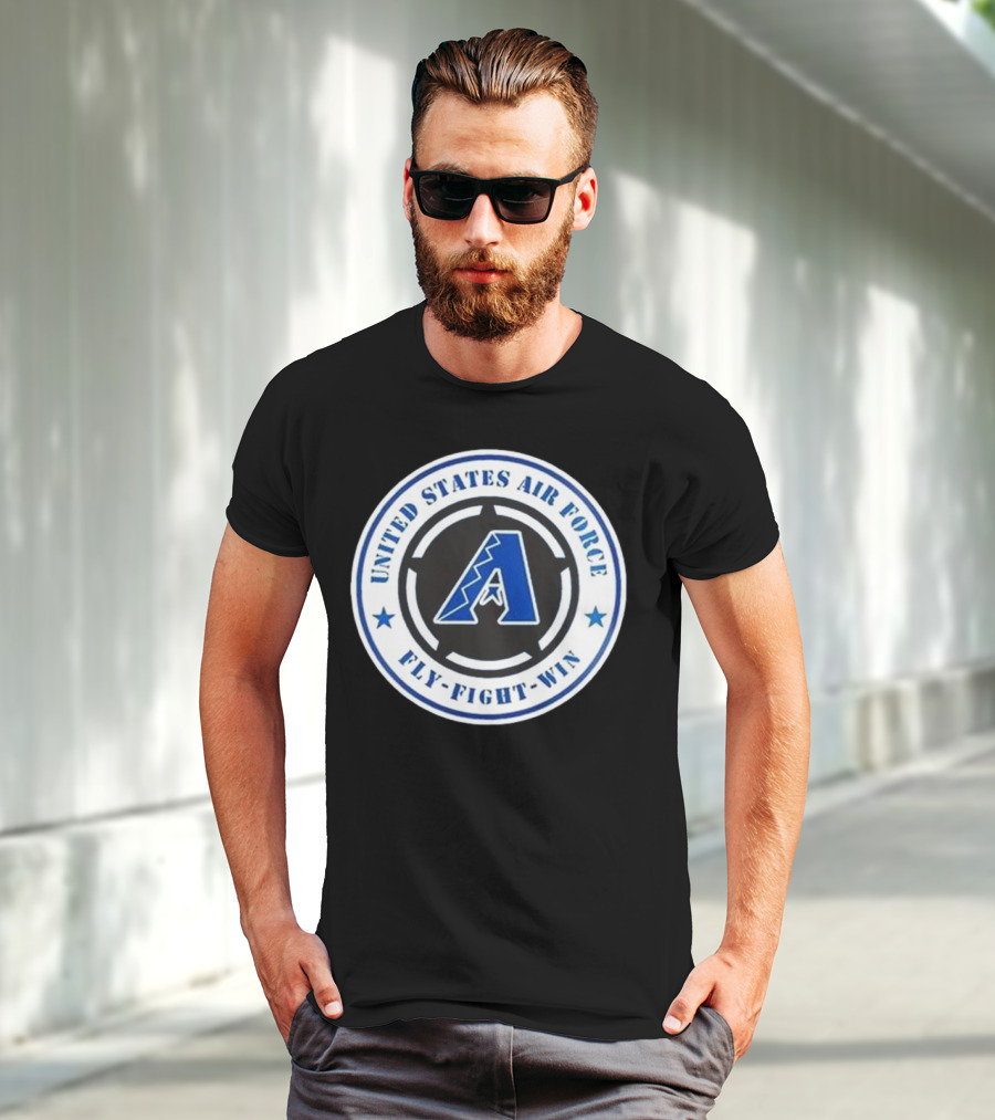 Arizona Diamondbacks United States Air Force Fly Fight Win Military Appreciation Night 2025 T-Shirt
