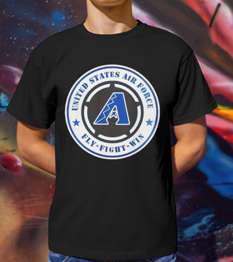 Arizona Diamondbacks United States Air Force Fly Fight Win Military Appreciation Night 2025 T-Shirt