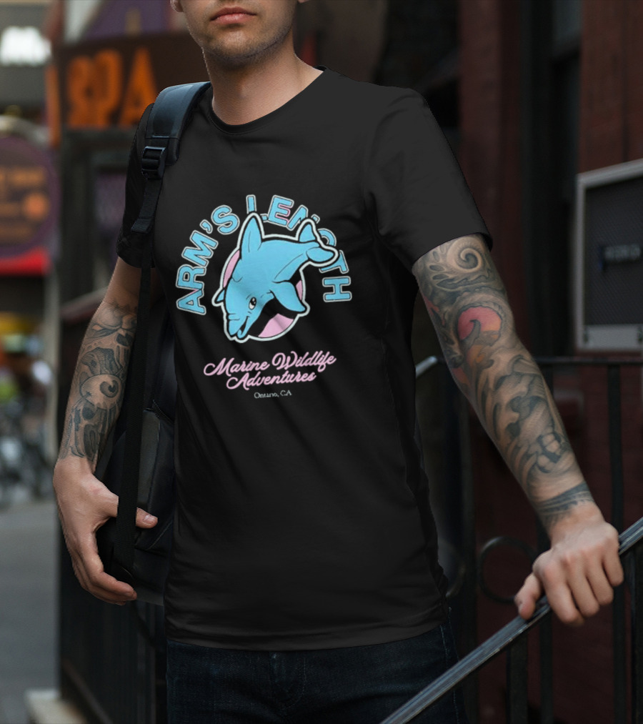 Arm’s Length Marine Wildlife Adventures Ontario CA Dolphin T-Shirt