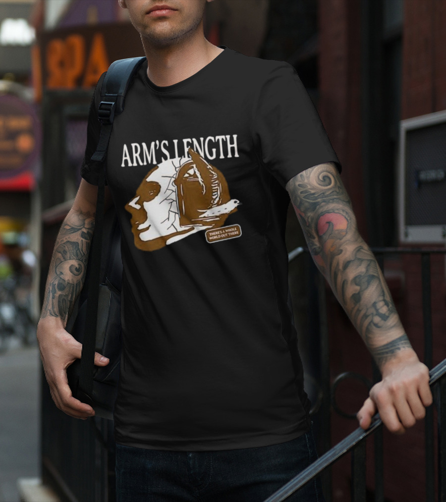 Arm’s Length Headphone Concept There’s A Whole World Out There T-Shirt