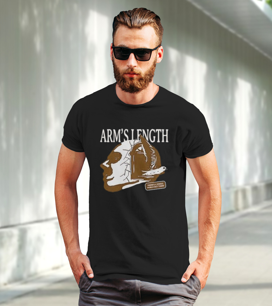 Arm’s Length Headphone Concept There’s A Whole World Out There T-Shirt