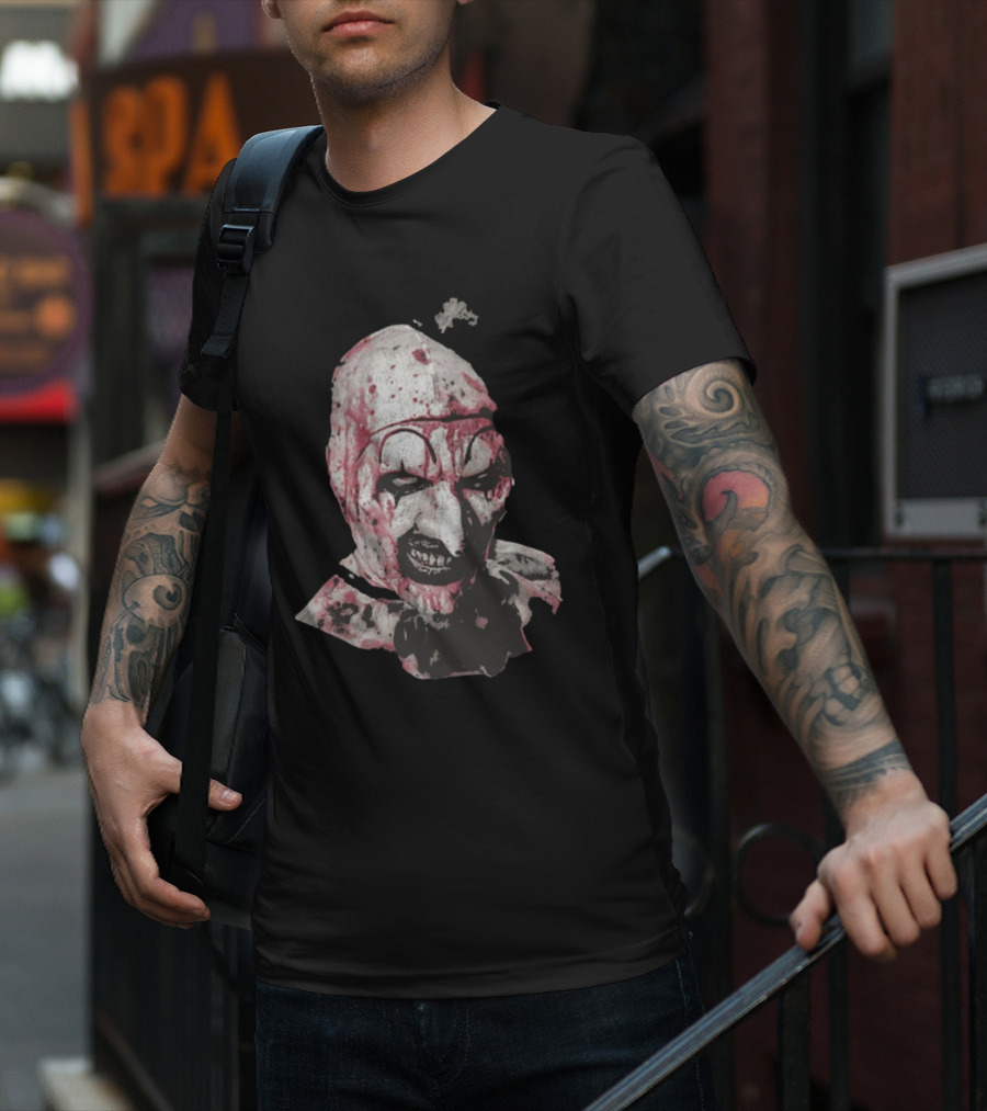 Art The Clown Creepy Bloody Horror Icon T-Shirt