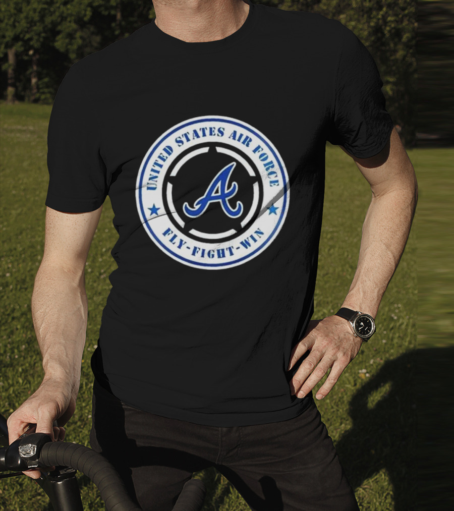 Atlanta Braves United States Air Force Fly Fight Win Military Appreciation Night 2025 T-Shirt