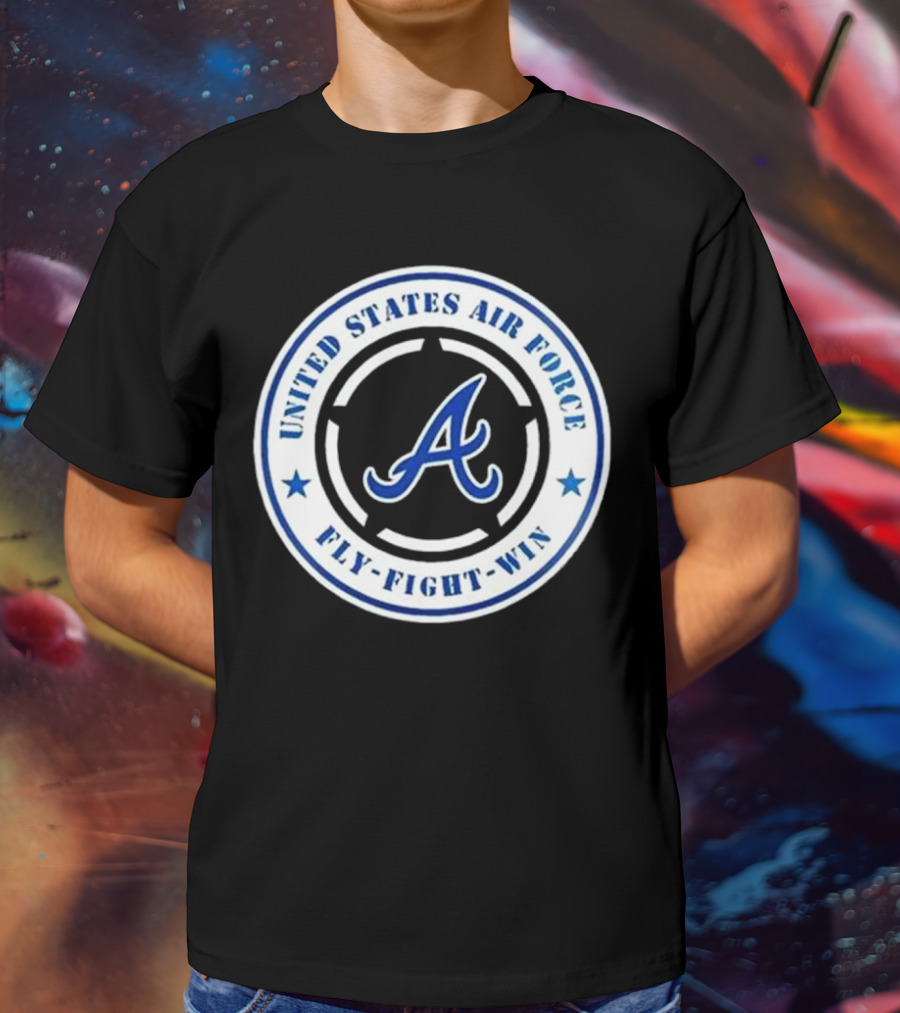 Atlanta Braves United States Air Force Fly Fight Win Military Appreciation Night 2025 T-Shirt