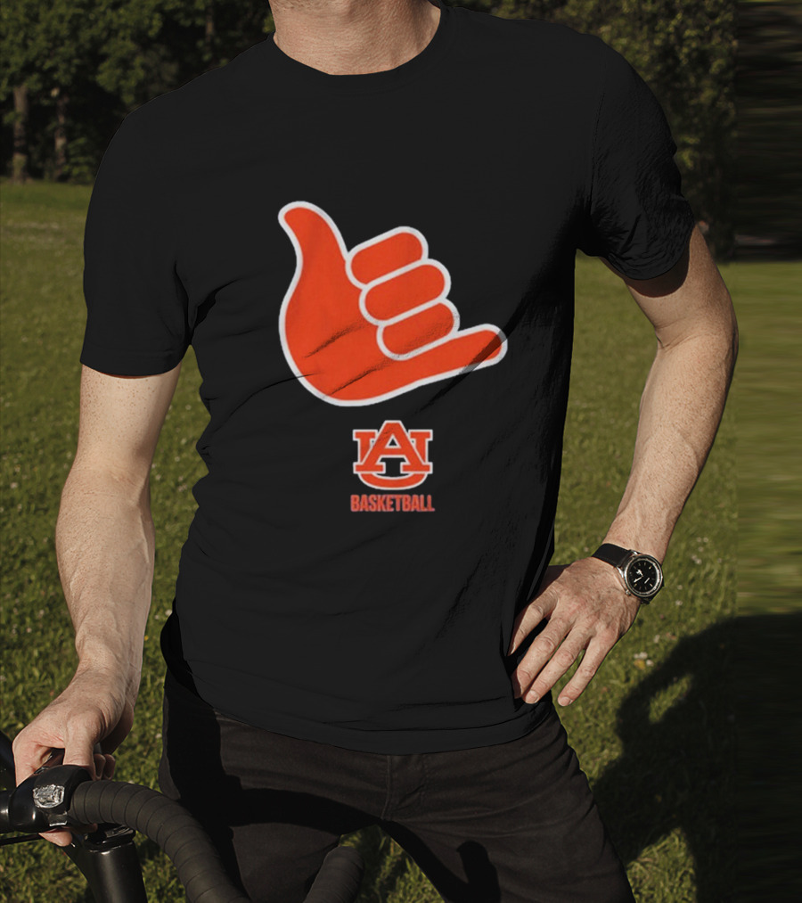 Auburn Basketball AU Shaka Hand Sign T-Shirt